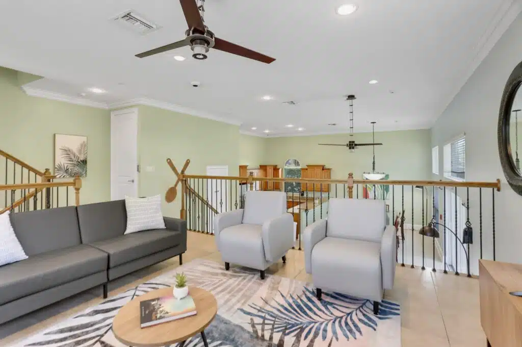 Open upstairs living area